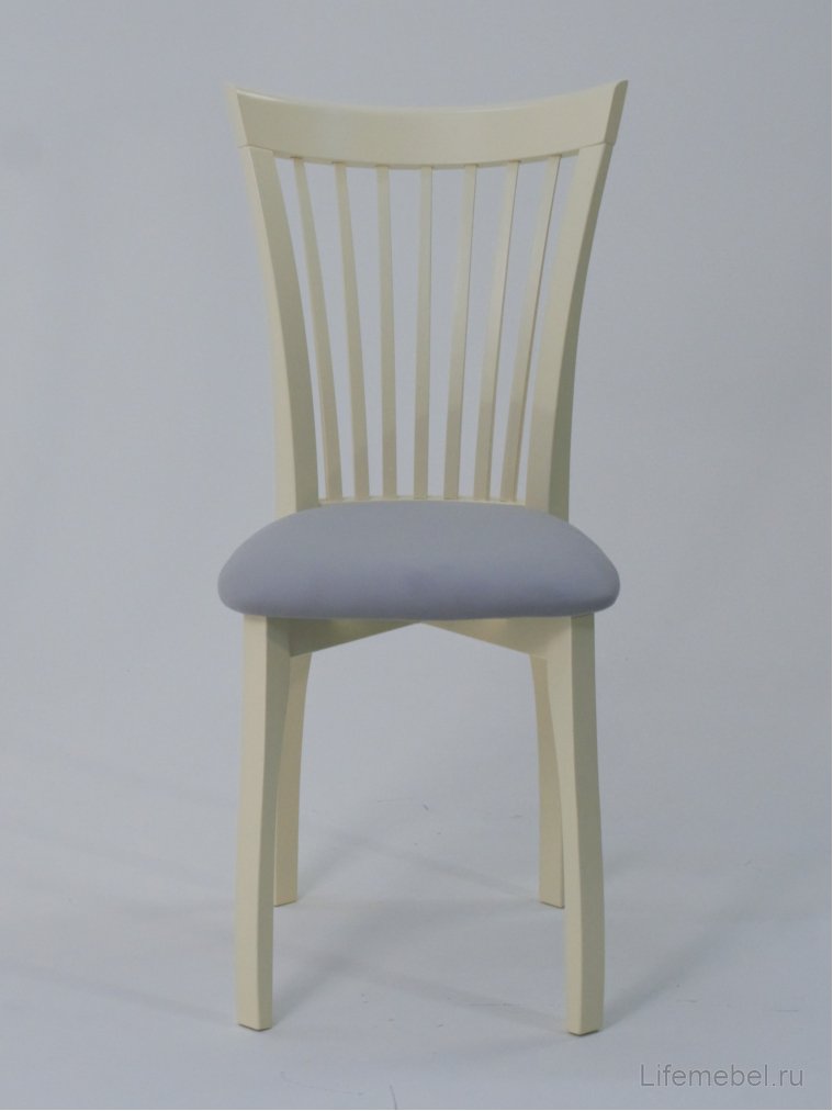 Деревянный стул Миранда слоновая кость / серый