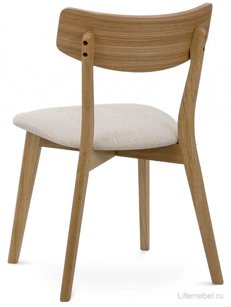Деревянный стул Oxville бежевый / дуб