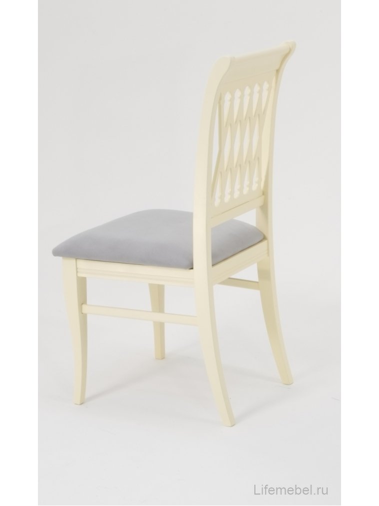 Деревянный стул Рич слоновая кость / серый