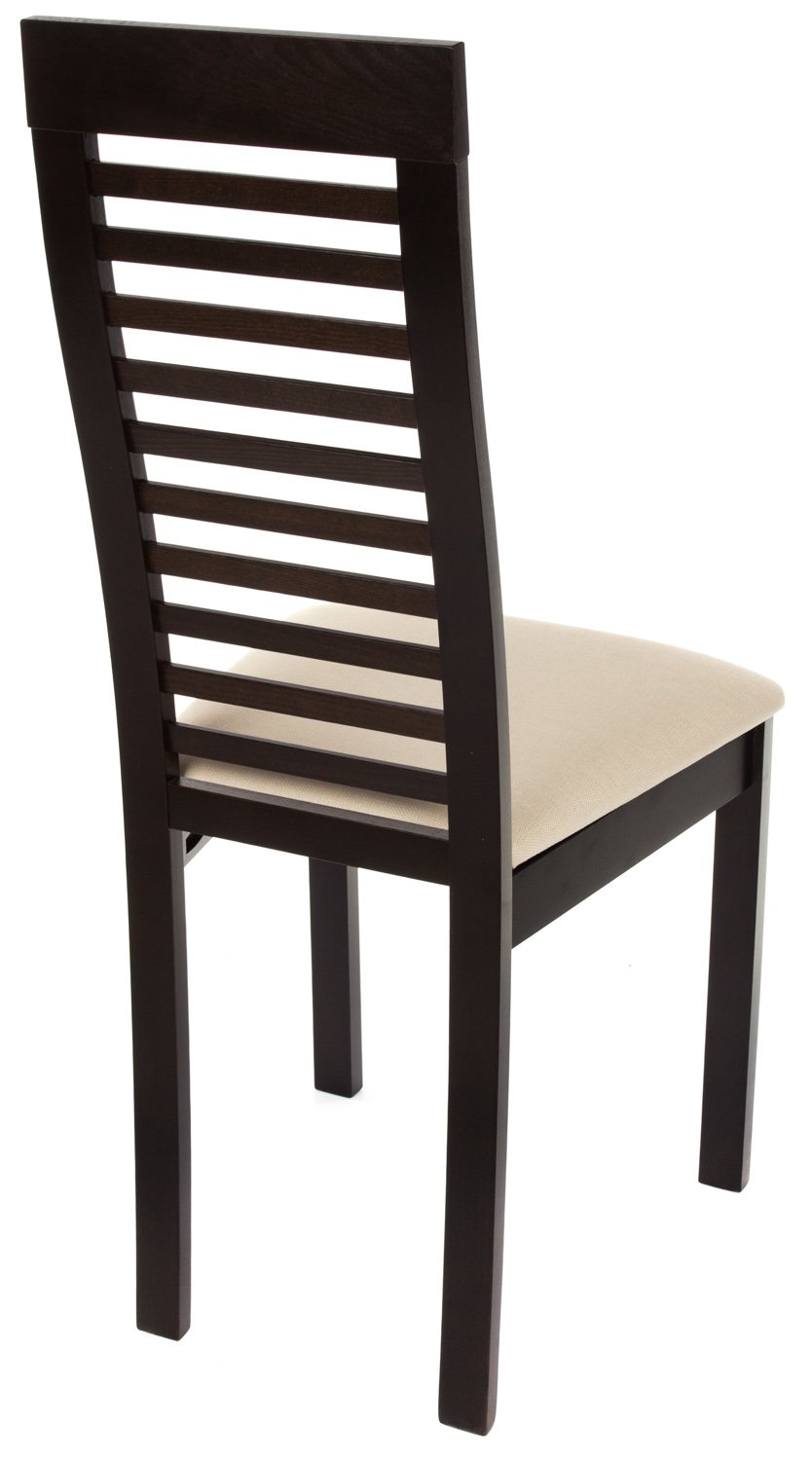 Стул EURO CB-2432YBH dark walnut / SWIC-beige