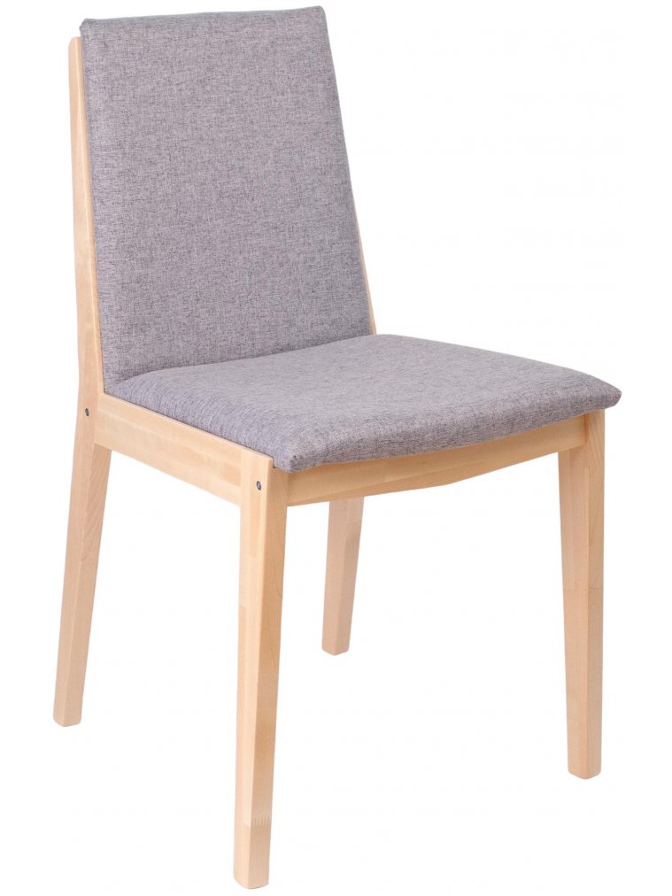 Деревянный стул Твит натуральное дерево / серый