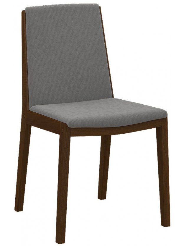 Деревянный стул Твит орех / серый