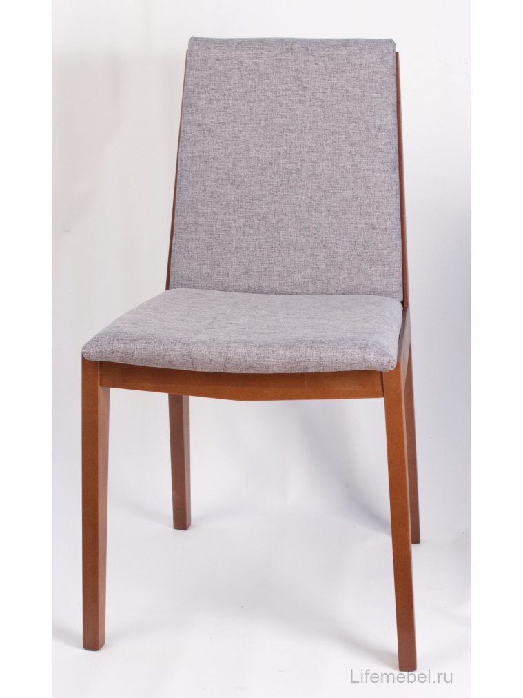 Деревянный стул Твит орех / серый