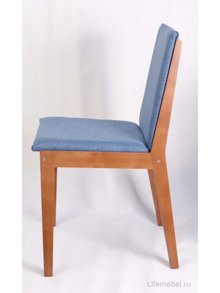 Деревянный стул Твит орех / синий