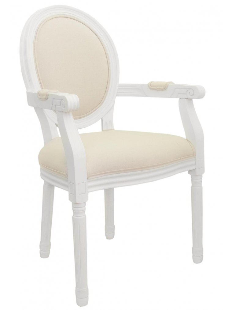 Стул Volker arm beige / white