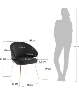 Стул на металлокаркасе Emil
