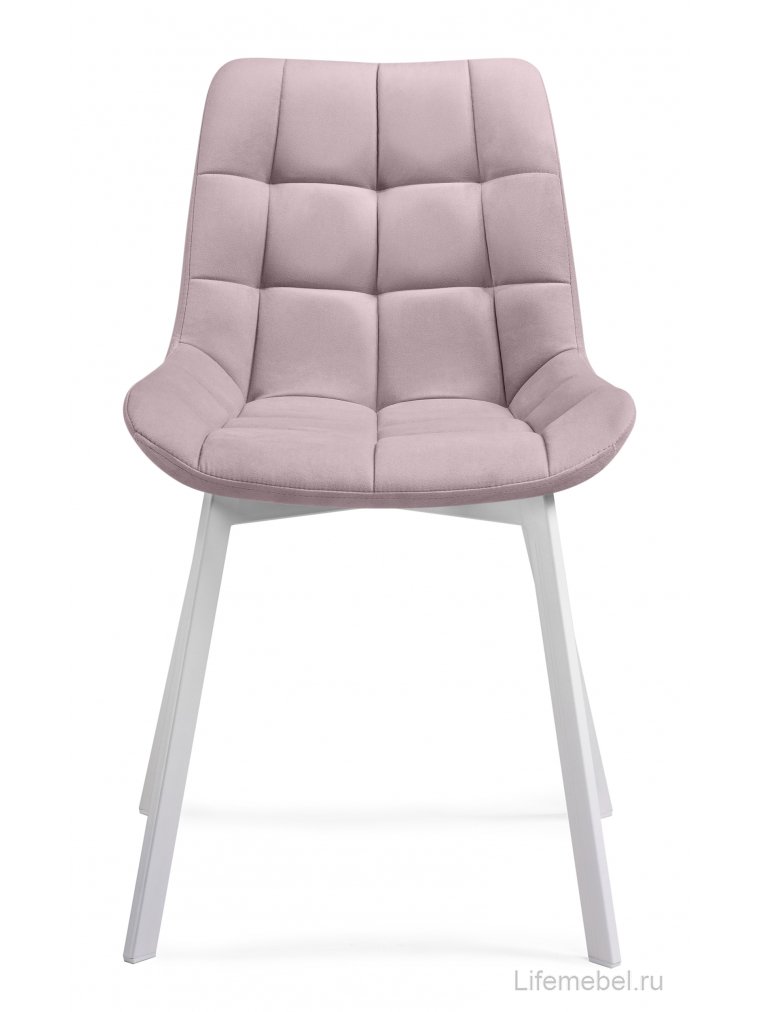 Комплект стульев Форт 4 шт розовый (hl 41) / 1П белый каркас
