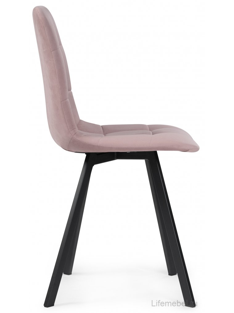 Комплект из "Стул на металлокаркасе Чилли розовый / черный каркас" 2 шт.