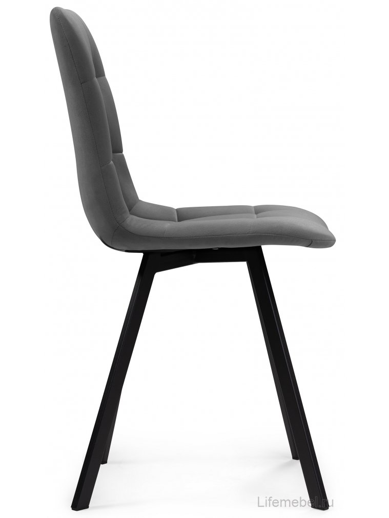 Комплект стульев Чилли 4 шт темно-серый / черный