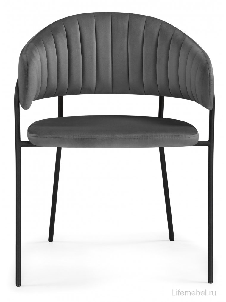 Комплект стульев Лукас 2 шт темно-серый / черный