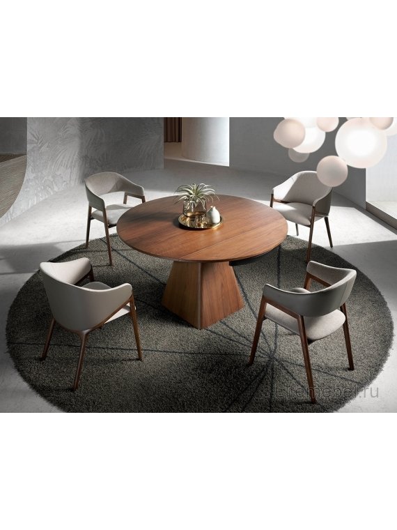 Кресло ACH20071/4090 бежевое / орех