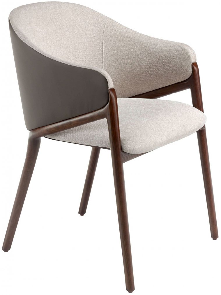 Кресло ACH20071/4090 бежевое / орех