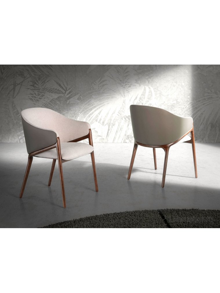 Кресло ACH20071/4090 бежевое / орех