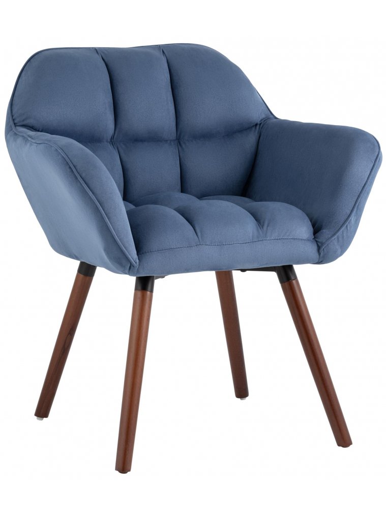 Кресло Алия синяя замша