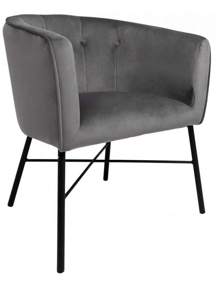 Кресло Almond велюр серый