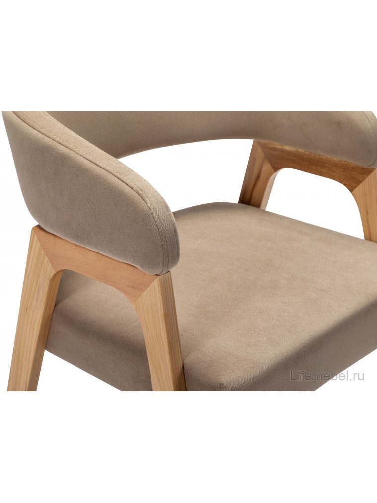 Кресло Baxter beige / натуральное