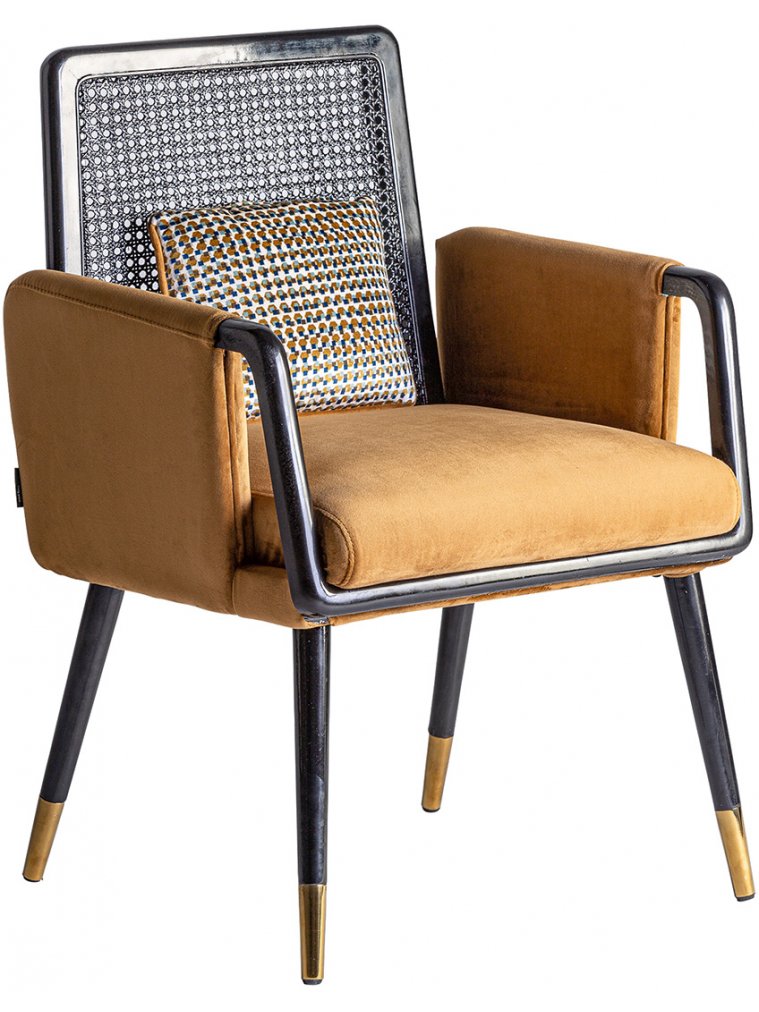 Кресло Brillion горчичное