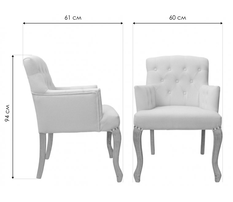 Кресло Deron 5KS27625-BW blue / white