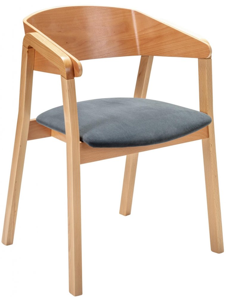 Кресло для кухни Dalia grey / натуральный