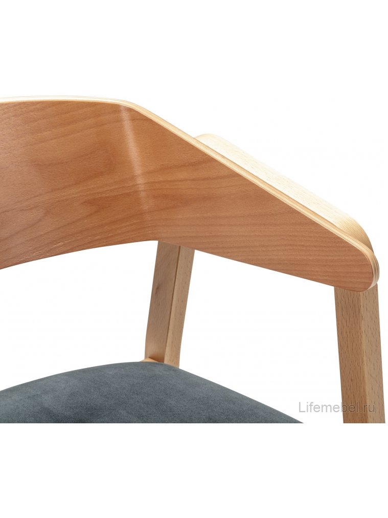 Кресло для кухни Dalia grey / натуральный