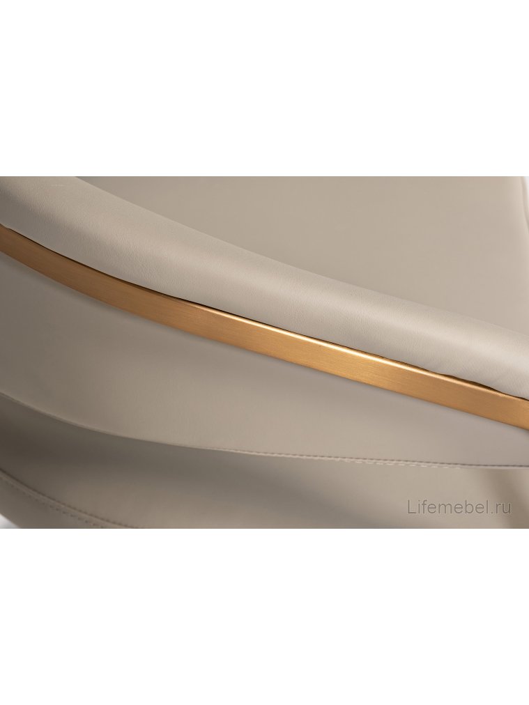 Кресло Сёрдж бежевый / золото