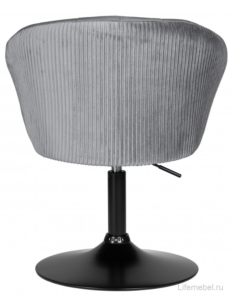 Кресло Edison Black серый велюр 1922-19