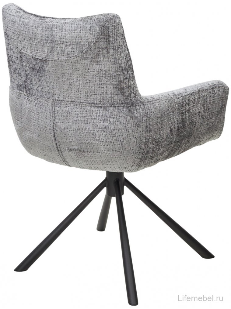 Кресло Eilat серое / черное