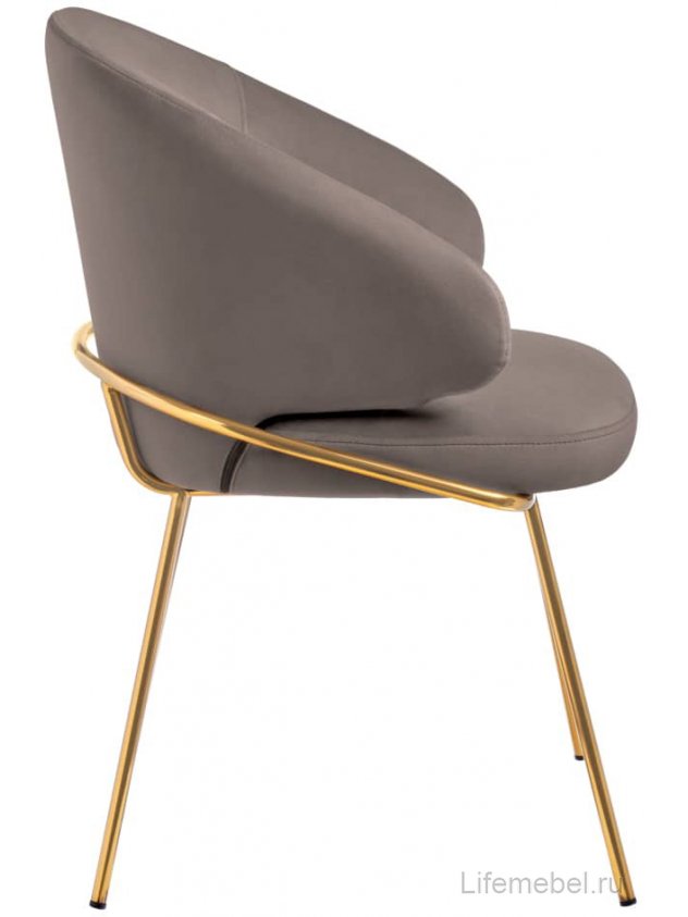 Кресло Emil латте / золотое