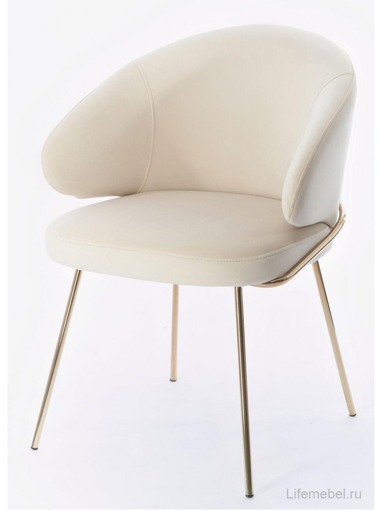 Кресло Филипп бежевое / золото