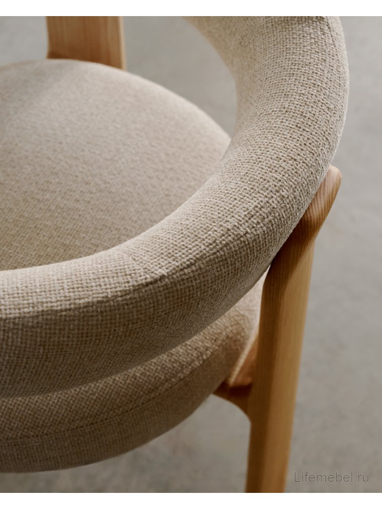 Кресло Granite бежевое / натуральное