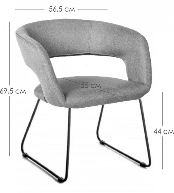 Кресло Hugs желтое / линк золото