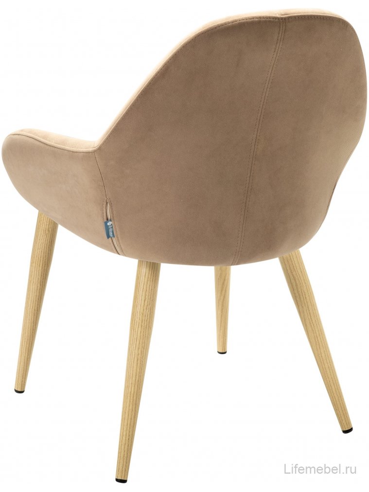 Кресло Kent Diag beige / натуральный дуб