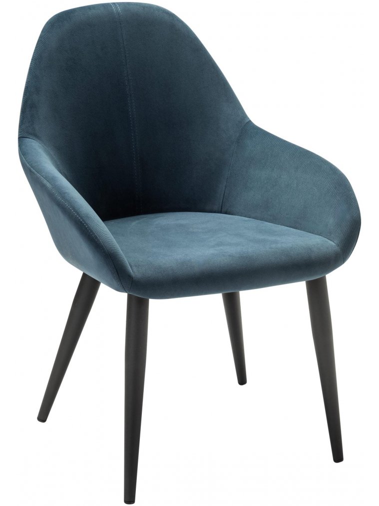 Кресло Kent Diag blue / черное