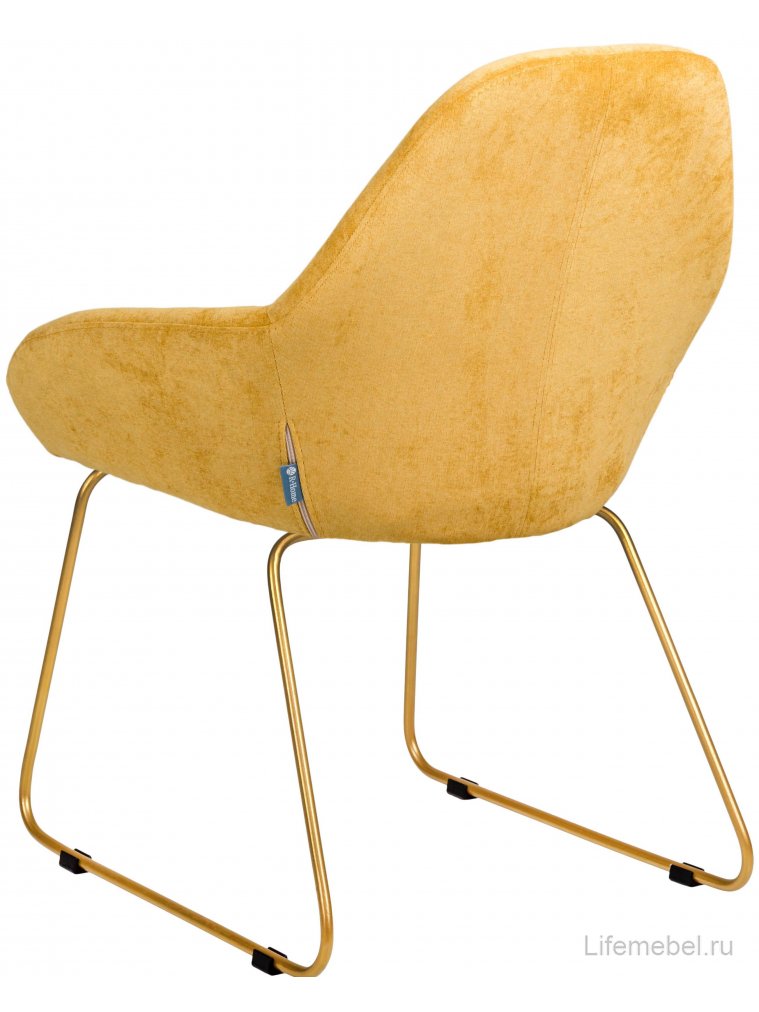 Кресло Kent желтое / линк золото