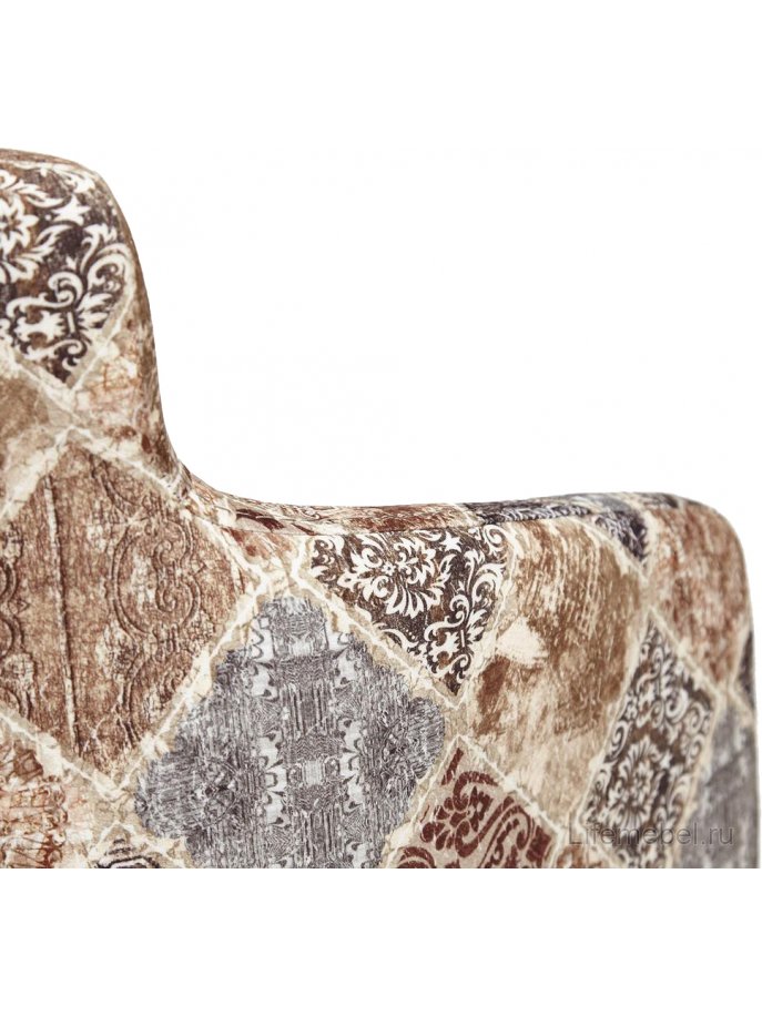 Кресло Knez ткань бежево-серая / белый