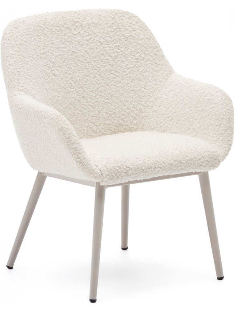 Кресло Konna белое / серое