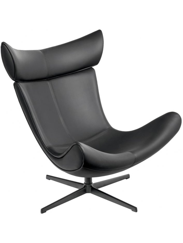 Кресло Imola натуральная кожа черный