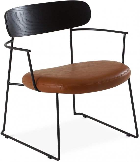 Кресло lamia коричневый / черный