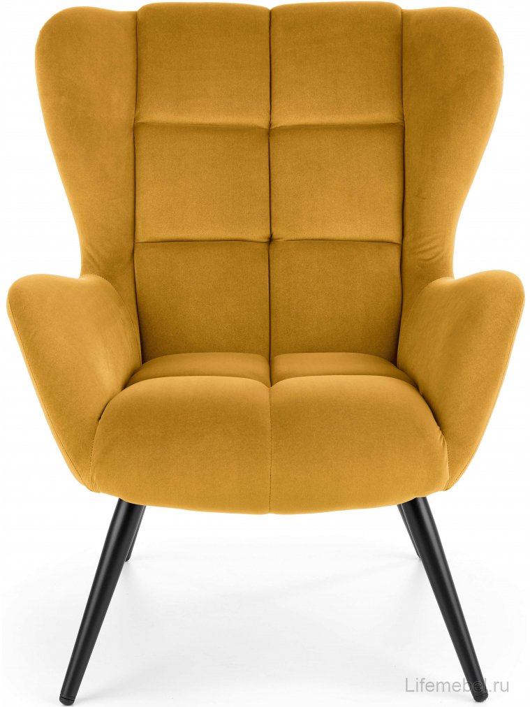 Кресло Tyrion горчичный / черный