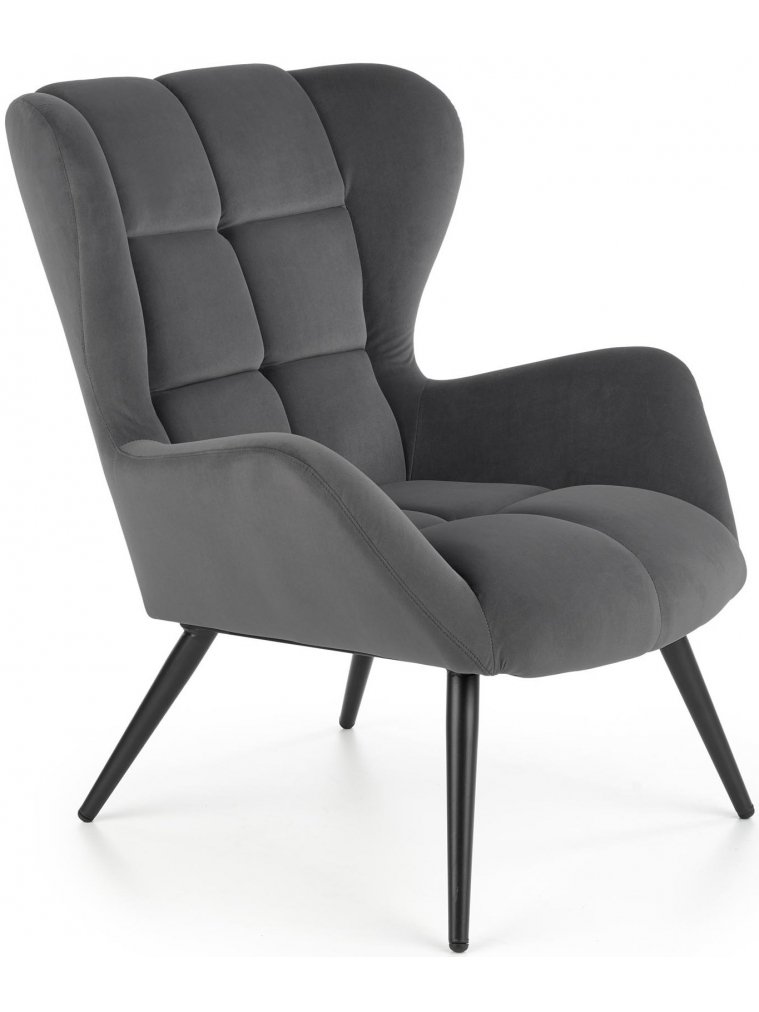 Кресло Tyrion серый / черный