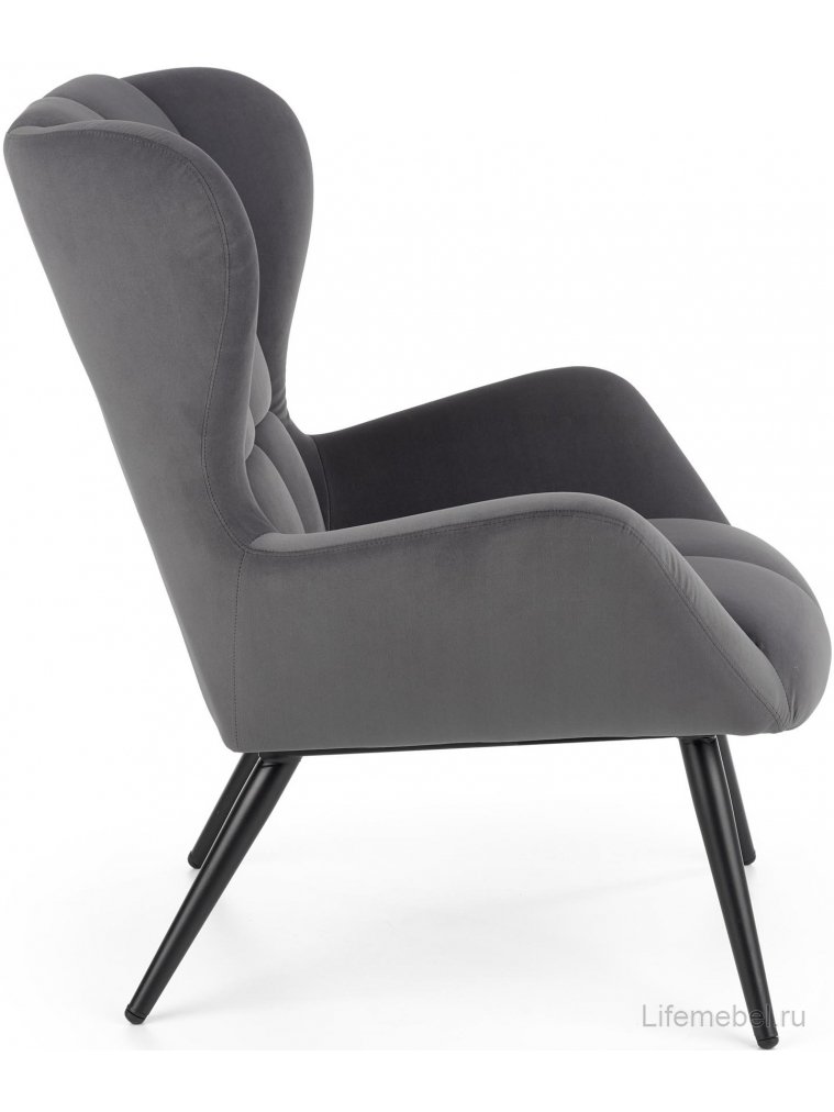 Кресло Tyrion серый / черный