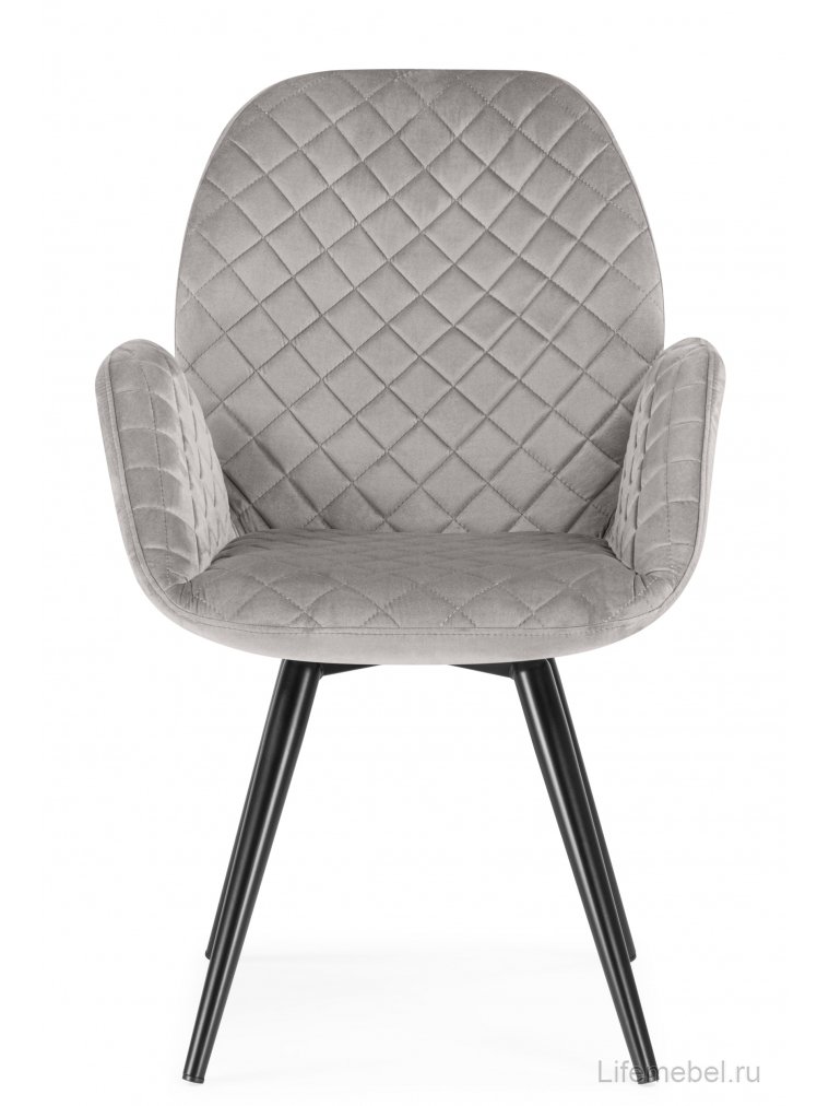 Кресло Муат поворотное confetti silver / черный