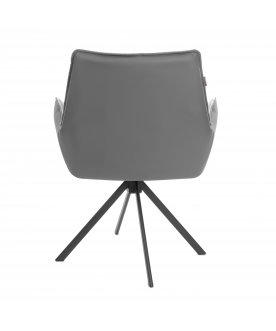 Стул-кресло Murano светло-серый / графит