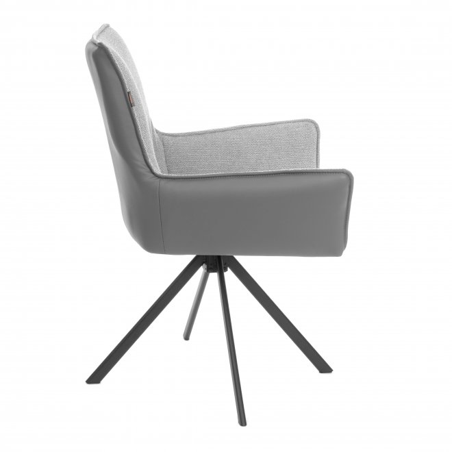 Кресло Murano светло-серый / графит