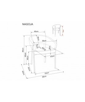 Кресло Nagoja D t.253