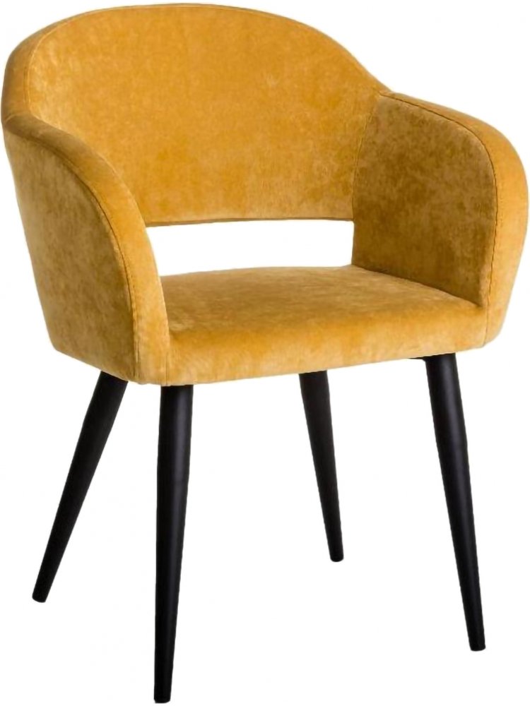 Кресло Oscar желтое / черный