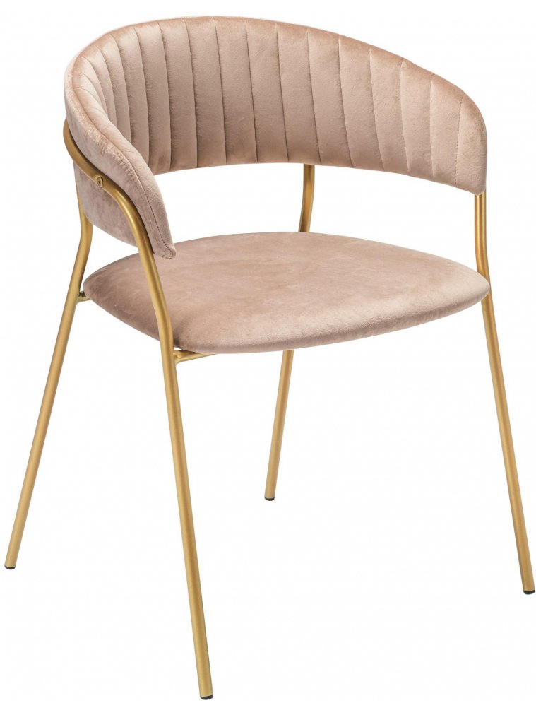 Кресло Portman бежевое / gold