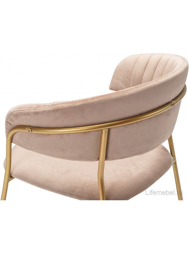 Кресло Portman бежевое / gold