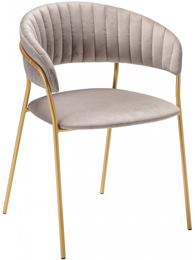 Кресло Portman серое / gold