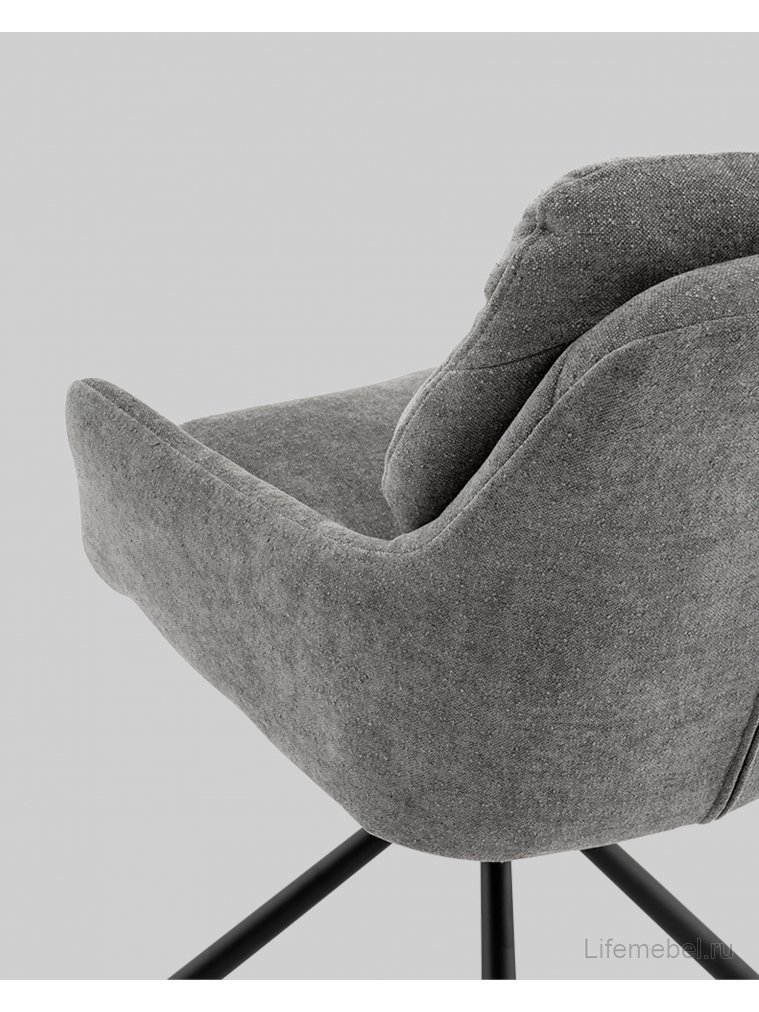 Кресло Ларио букле / серый